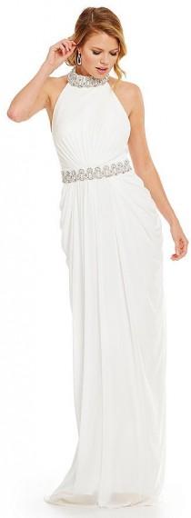 wedding photo - Terani Couture Beaded Necklace Neckline Gown