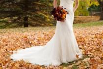 wedding photo - Purple And Orange New England Fall Wedding Ideas