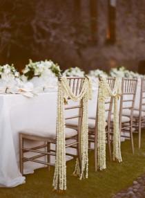 wedding photo - Wedding Style // Chair Garlands