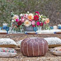 wedding photo - Laura Jayne On Instagram: “Kick Off Your Shoes And Get Cozy At This Beautiful Boho Tablescape. Xoxo @weddingchicks PC: Joy Marie Photography   …”