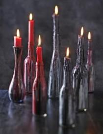 wedding photo - Frightful DIY Candlesticks For Halloween Party