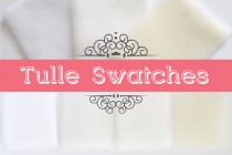 wedding photo - Tulle swatches, Bridal Illusion Tulle and Soft Tulle samples for wedding veils to match with your wedding dress, total 7 swatches