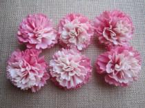 wedding photo - Sola Carnations flowers  -- SET of 12 - Pink Ombre