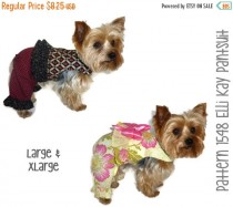 wedding photo - ON SALE Elli Kay Dog Suit Pattern 1548 * Large & XLarge * Dog Clothes Sewing Pattern * Dog Onesie * Dog Pants Pattern * Dog Outfits * Dog Ap