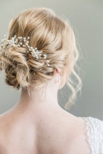 wedding photo - Bridal Hairpins, Bridal Hairpiece, Hair Vine, Bridal Halo, Bridal Headpiece, Freshwater Pearl Bridal Hairpins, Bridal Hair Pins