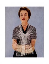 wedding photo - Frilly Shawl, Crochet Pattern, INSTANT DOWNLOAD, PDF Pattern, Vintage, Wedding, Veil, Wrap, Pattern, Prom, Party Shawl, Easy Crochet,