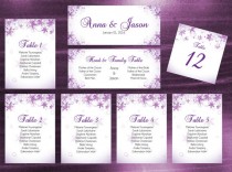 wedding photo -  DIY Printable Wedding Seating Chart Template 
