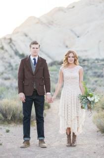wedding photo - Rugged Desert Wedding Inspiration 