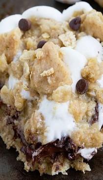 wedding photo - Oatmeal Cookie S'mores Bars