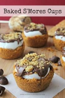 wedding photo - Baked S'Mores Cups Recipe