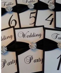wedding photo - SAMPLE - Wedding Table Number Cards
