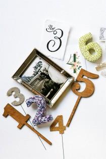 wedding photo - Great Outdoors Table Numbers