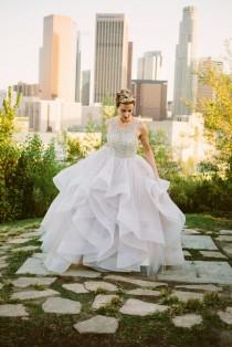 wedding photo - A Love Letter to Los Angeles: An Intimate Wedding and a Masquerade Party