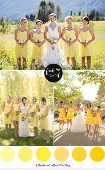 wedding photo - Yellow Green Wedding Colors