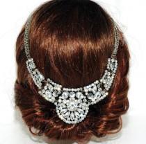 wedding photo -  Wedding Hair Jewelry, Bridal Headpiece, Hair Chain Headpiece, Wedding Headband, Hair Accessories