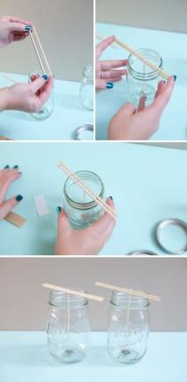wedding photo - How To Make DIY Mason Jar Candles