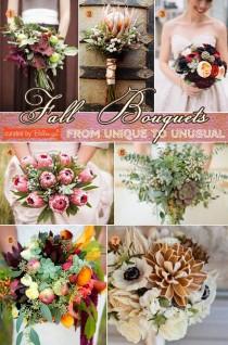 wedding photo - Fall Bouquets: What’s Unique And Unusual For Your Wedding?