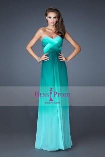 wedding photo -  a-line colorful long sweetheart 2015 prom dress - bessprom.com