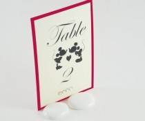 wedding photo - Mickey Mouse Table Numbers, Disney Theme Weddings, Mickey Mouse And Minnie Weddings , 4x6 - Set Of 10