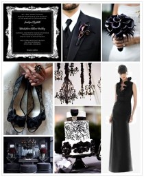 wedding photo -  Gothic Glam Wedding Inspiration Board