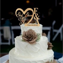 wedding photo -  Wedding Cake Topper, God Gave Me You CakeTopper, Wedding decoration, Cake decor