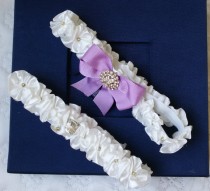 wedding photo -  Wedding leg garter, Wedding Leg Belt, Rustic Wedding Garter Set, Bridal Garter , İvory Ribbon Garters, Wedding Accessory
