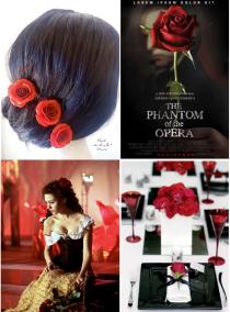 wedding photo -  Red Roses Hair Pins