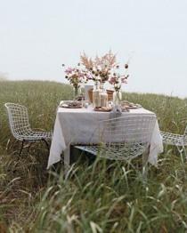 wedding photo - Whimsical Outdoor Dining