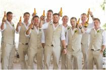 wedding photo - Styling Your Tan Groom: Tan Suits For Summer Weddings