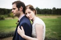 wedding photo - Intimate Mismatch & Burgundy Character Countryside Wedding -...