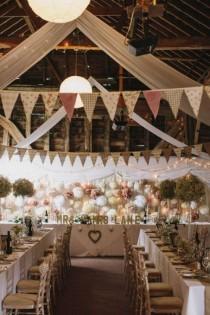 wedding photo - 27 Sweet Ways To Decorate Your Wedding With Pennants 