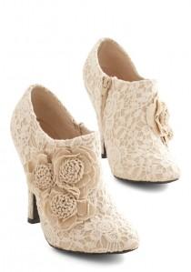 wedding photo - A Lovely Change Of Lace Bootie 