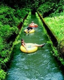 wedding photo - Floating On A Tube At A Sugar Plantation Might Be The Sweetest Thing Ever