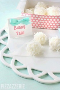 wedding photo - Easter Bunny Tail Truffles