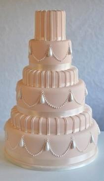 wedding photo - Over 25 Beautiful Pink Wedding Cake Ideas