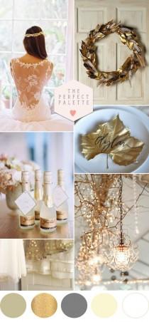 wedding photo - Golden Winter Wedding Ideas