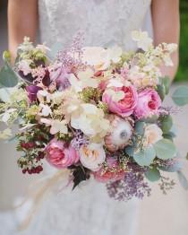 wedding photo - 20 Mixed Pastel Wedding Bouquets