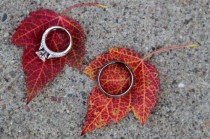 wedding photo - 25 Romantic Ways To Incorporate Fall Leaves Into Your Wedding Decor 