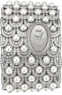wedding photo - White Gold Diamond Cuff-watch - Piaget Luxury Watch G0A34170