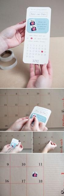 wedding photo - How To Make Super Cute DIY Instagram Save The Date Invitations!