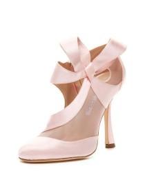 wedding photo - Pink Wedding Shoes By Oscar De La Renta - My Wedding Ideas