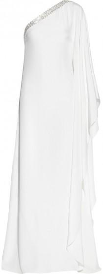 wedding photo - Emilio Pucci Embellished silk-satin kaftan-style gown