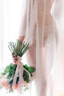 wedding photo - Delicate Bridal Boudoir Shoot In Tuscany.