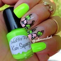 wedding photo - 20 Eye-Catching Neon Nail Patterns To Consider This Summer Time 