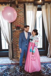 wedding photo - Multicultural Vegan Wedding On A NYC Rooftop 
