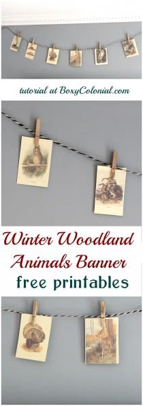 wedding photo - Woodland Animals Banner: Dare To DIY -