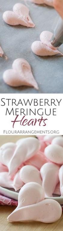 wedding photo - Strawberry Meringue Hearts