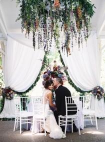 wedding photo - Berry Toned Garden Wedding Splendor 