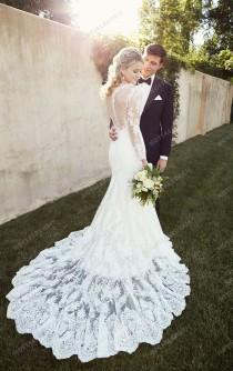 wedding photo -  Essense of Australia Illusion Back Wedding Dress Style D1863