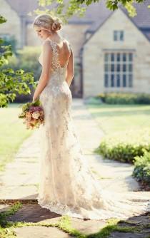 wedding photo -  Essense of Australia Open Back Wedding Dresses Style D1786